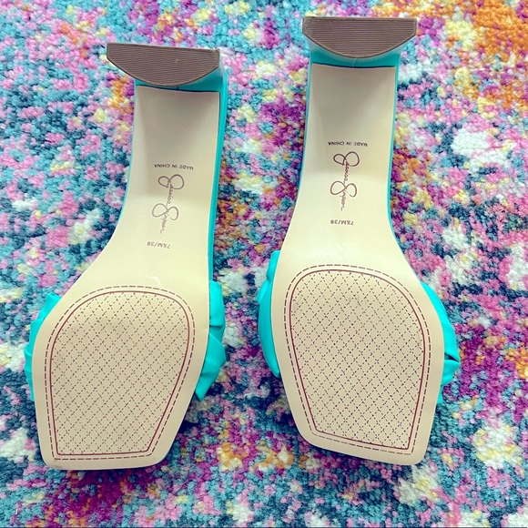 New Jessica Simpson Sassia High Heel Slide in Aqua - Picture 14 of 16